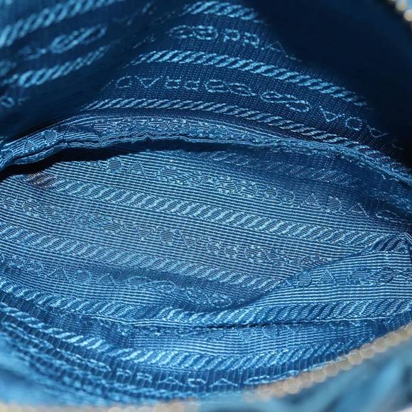PRADA Pouch Nylon Blue Auth 83739 - Picture 10 of 16